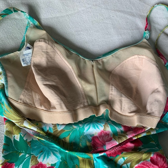 Vintage Christina High Cut Floral One Piece Suit - Picture 13 of 15